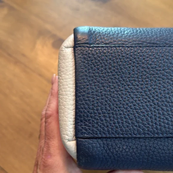 Kate Spade Navy and Cream Satchel - Picture 15 of 15